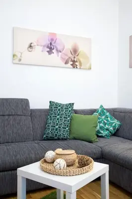 Ein Sitzbereich in der Unterkunft Relax Apartment Vienna City Center