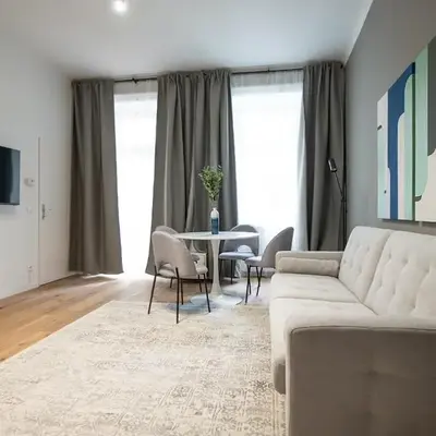 Bright & Airy Apartment with Balcony near City Center