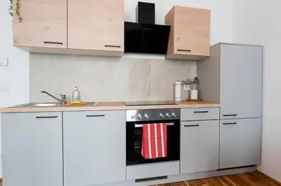 Küche/Küchenzeile in der Unterkunft Vienna City Apartments 1150 Vienna