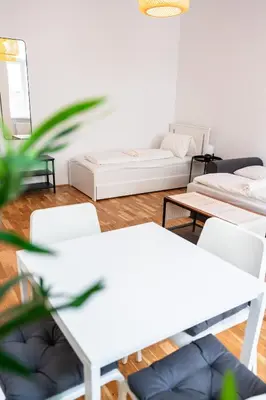 Ein Bett oder Betten in einem Zimmer der Unterkunft Vienna City Apartments 1150 Vienna